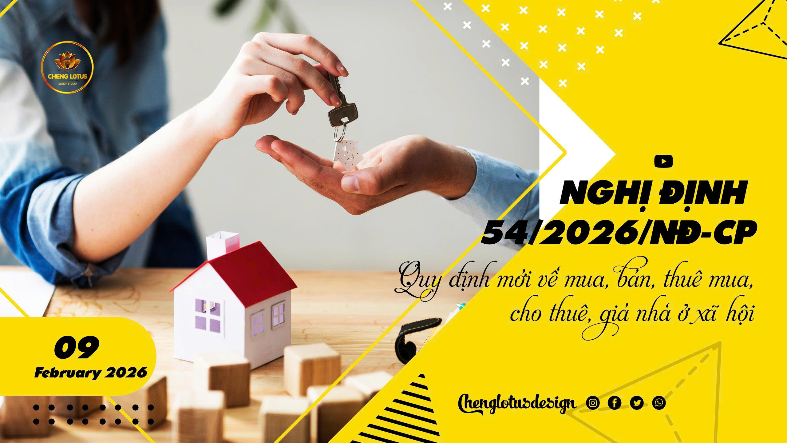 Nghị định số 54/2026/NĐ-CP: Quy định mới về mua, bán, thuê mua, cho thuê, giá nhà ở xã hội